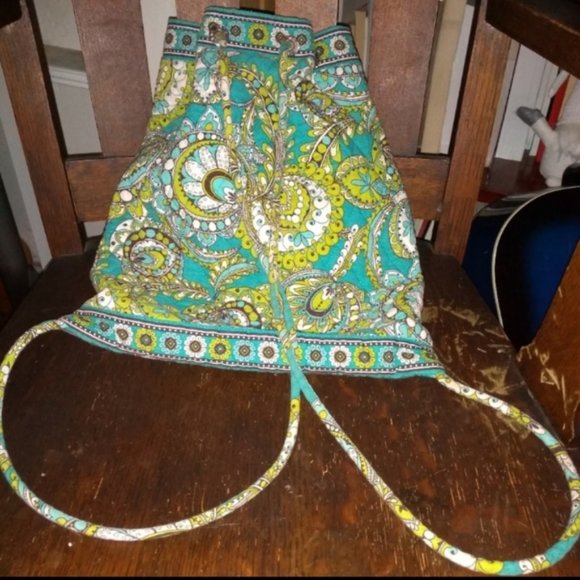 FLASH SALE* Vera Bradley Retired Peacock Bag Drawstring Pouch - Picture 4 of 9